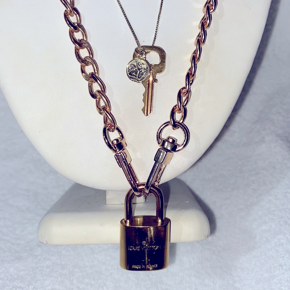 Louis Vuitton Lock and Key #323 Necklace